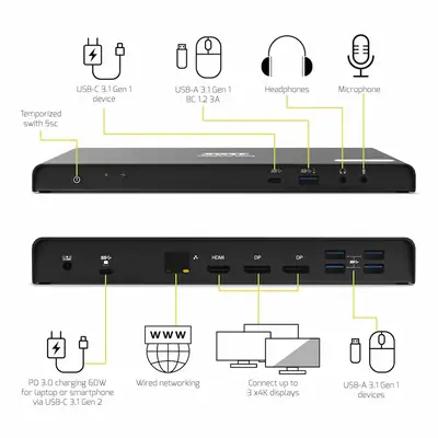 Port Designs PORT Connect 901904-EU station d'accueil Noir - Station d'accueil pour portable - visuel 7