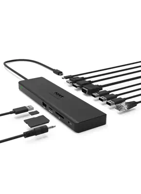 Port Designs 901906-W station d'accueil Avec fil USB 3.2 Gen 2 (3.1 Gen 2) Type-C Noir - Station d'accueil pour portable - visuel 5