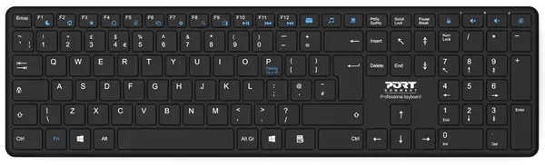 Port Designs 900903-R-DE clavier Maison Bluetooth QWERTZ Allemand Noir - Clavier - visuel 1