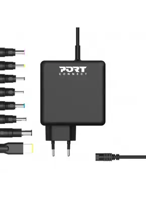 Port Designs 900093B-EU chargeur d'appareils mobiles Ordinateur portable, Universel Noir Secteur Int - Boitier d'alimentation - visuel 2