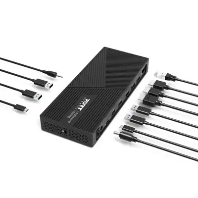 Port Designs 901904WEU station d'accueil Avec fil USB 3.2 Gen 1 (3.1 Gen 1) Type-C Noir - Station d'accueil pour portable - visuel 3