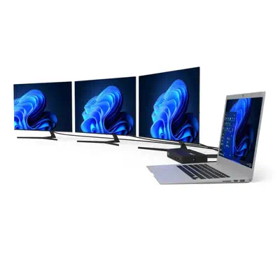 Port Designs 901904WEU station d'accueil Avec fil USB 3.2 Gen 1 (3.1 Gen 1) Type-C Noir - Station d'accueil pour portable - visuel 6