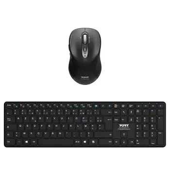 Port Designs 900907RFR clavier Souris incluse Maison Bluetooth AZERTY Français Noir livraison gratuite