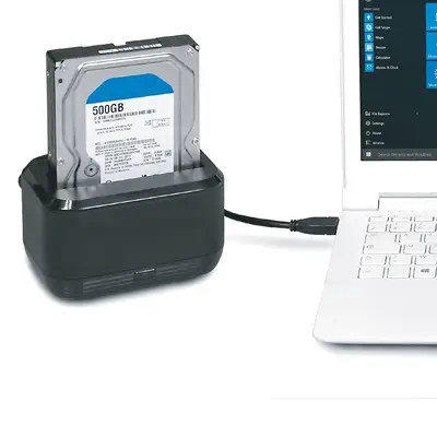 Port Designs 900040 Station d'accueil de disques de stockage Noir - Accessoire - visuel 6