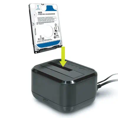 Port Designs 900040 Station d'accueil de disques de stockage Noir - Accessoire - visuel 4