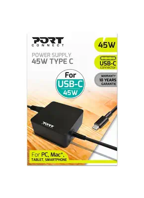 Port Designs 900096-EU adaptateur de puissance & onduleur Intérieure 45 W Noir - Boitier d'alimentation - visuel 5