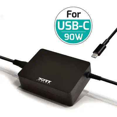Port Designs 900098 adaptateur de puissance & onduleur Intérieure 90 W Noir - Boitier d'alimentation - visuel 2
