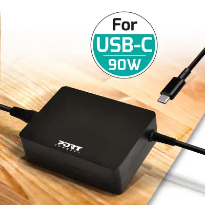 Port Designs 900098 adaptateur de puissance & onduleur Intérieure 90 W Noir - Boitier d'alimentation - visuel 4