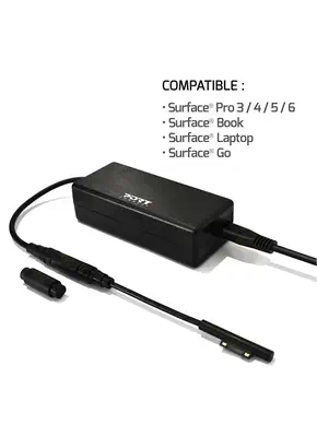 PORT DESIGNS power supply 60W for MS SURFACE - EU - Port Designs - Boitier d'alimentation - visuel 2