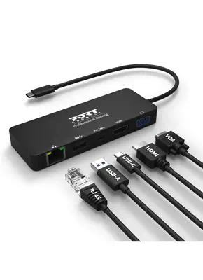 Port Designs 901909 station d'accueil Avec fil USB 3.2 Gen 1 (3.1 Gen 1) Type-C Noir - Station d'accueil pour portable - visuel 6