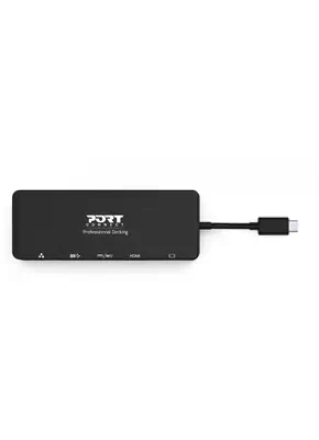 Port Designs 901909 station d'accueil Avec fil USB 3.2 Gen 1 (3.1 Gen 1) Type-C Noir - Station d'accueil pour portable - visuel 9