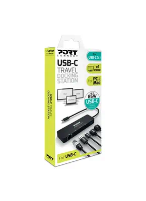 Port Designs 901909 station d'accueil Avec fil USB 3.2 Gen 1 (3.1 Gen 1) Type-C Noir - Station d'accueil pour portable - visuel 10