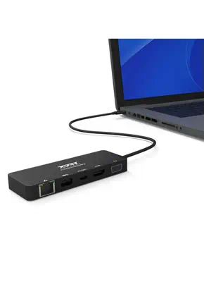 Port Designs 901909 station d'accueil Avec fil USB 3.2 Gen 1 (3.1 Gen 1) Type-C Noir - Station d'accueil pour portable - visuel 7