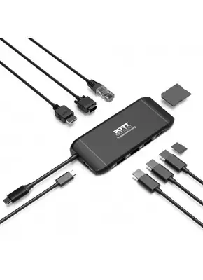 Port Designs 901913 hub & concentrateur USB 2.0 Type-C 5000 Mbit/s Noir - Station d'accueil pour portable - visuel 3
