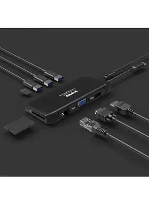 Port Designs 901913 hub & concentrateur USB 2.0 Type-C 5000 Mbit/s Noir - Station d'accueil pour portable - visuel 5