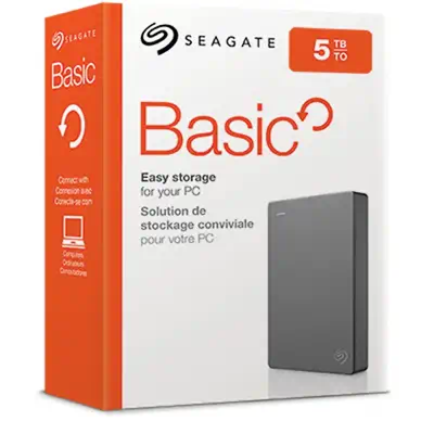 SEAGATE Basic Portable Drive 5To HDD USB3.0 RTL - Seagate - Disque dur Externe - visuel 5