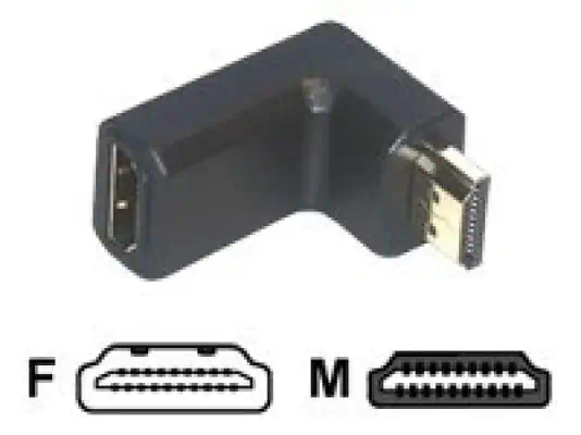 MCL Adaptateur coudé HDMI type A mâle / femelle (P - Câble HDMI - visuel 1