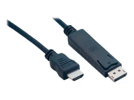 MCL Cable DisplayPort male / HDMI male 2m Noir - Câble HDMI - visuel 1