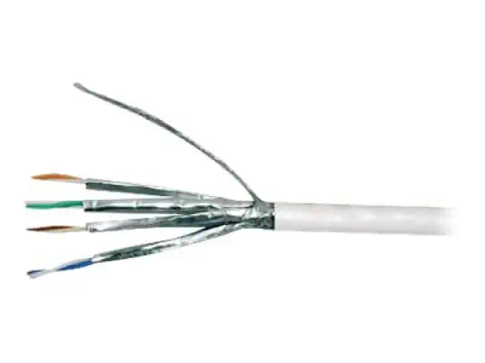 MCL Cat6A twisted pair S/FTP LSZH patch cable 100m White - Câble RJ et Fibre optique - visuel 1