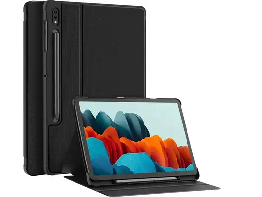 DLH COQUE ETUI FOLIO POUR SAMSUNG GALAXY TAB S7 - Etui et Housse - visuel 1