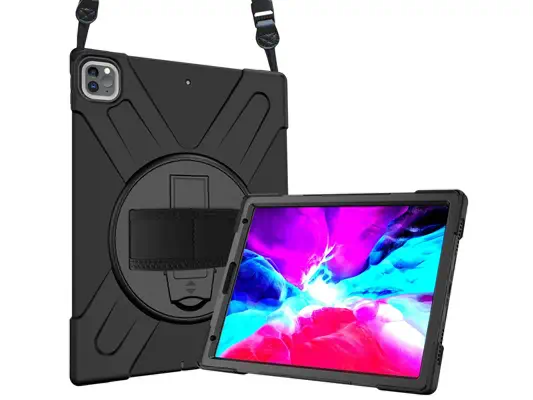COQUE RENFORCEE AVEC EMPLACEMENT STYLET, BANDOULIERE, POIGNEE ROTATIVE ET PIED SUPPORT POUR APPLE IP - DLH - Etui et Housse - visuel 1
