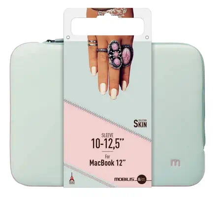 Mobilis 049004 sacoche d'ordinateurs portables 31,8 cm (12.5") Housse Vert, Rose - Sacoche & Housse - visuel 1