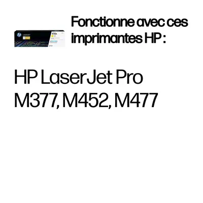 HP 410A toner LaserJet jaune authentique - Toner - visuel 2