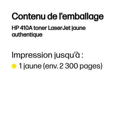 HP 410A toner LaserJet jaune authentique - Toner - visuel 3