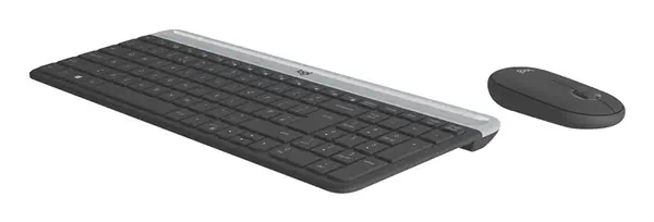 Logitech 920-009190 clavier Souris incluse Universel RF sans fil AZERTY Français Graphite - Pack Clavier, souris - visuel 2