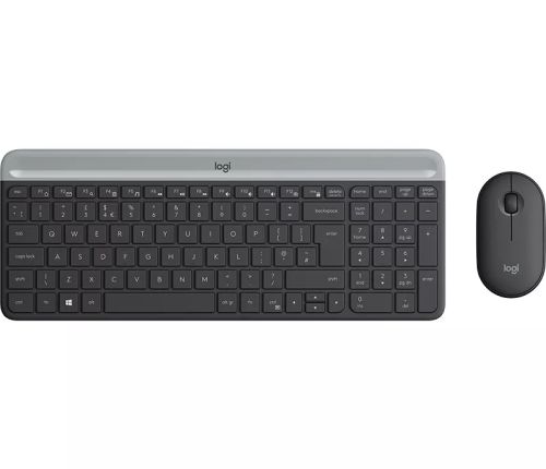 Revendeur officiel LOGITECH Slim Wireless Keyboard and Mouse Combo MK470 - GRAPHITE -