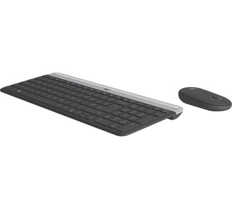 Vente LOGITECH Slim Wireless Keyboard and Mouse Combo MK470 Logitech au meilleur prix - visuel 2