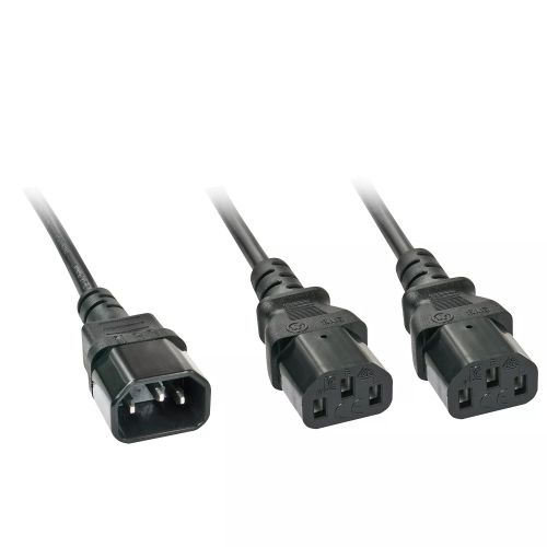 Achat LINDY 2m IEC C14 to 2x IEC C13 Y Extension Cable et autres produits de la marque Lindy