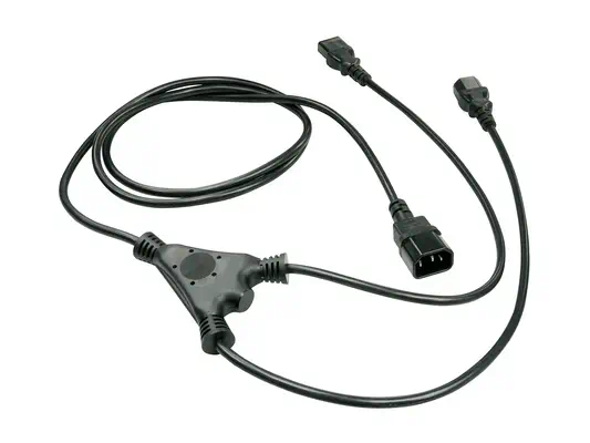 LINDY 2m IEC C14 to 2x IEC C13 Y Extension Cable - Lindy - Câble divers - visuel 1