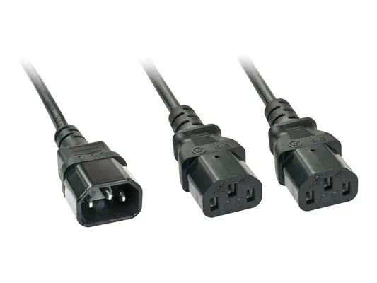 LINDY 2m IEC C14 to 2x IEC C13 Y Extension Cable - Lindy - Câble divers - visuel 4