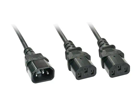 LINDY 2m IEC C14 to 2x IEC C13 Y Extension Cable - Lindy - Câble divers - visuel 3