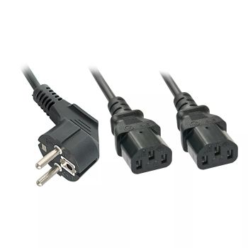Achat LINDY 2m Schuko to 2x IEC C13 Y-Cable au meilleur prix