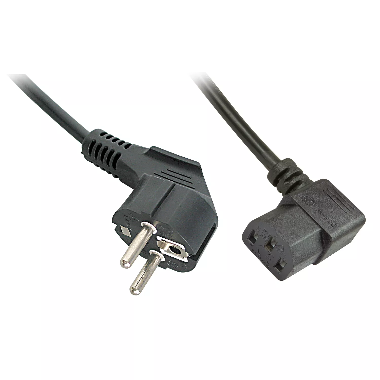 Achat LINDY 5m IEC Mains lead angled Schuko - angled IEC 320 sur hello RSE