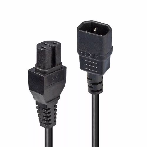 Revendeur officiel Câble divers LINDY 2m IEC C14 to IEC C15 Extension Cable