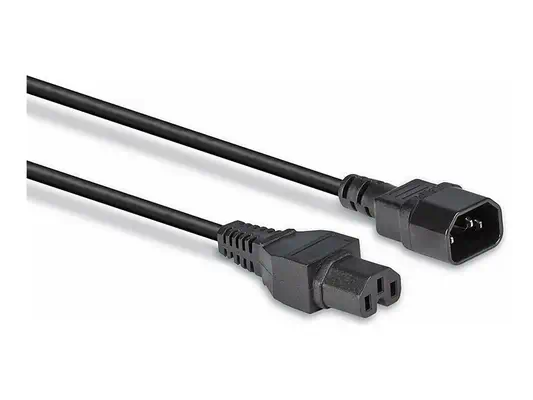 LINDY 2m IEC C14 to IEC C15 Extension Cable - Lindy - Câble divers - visuel 1