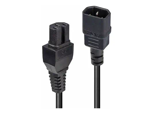LINDY 2m IEC C14 to IEC C15 Extension Cable - Lindy - Câble divers - visuel 4