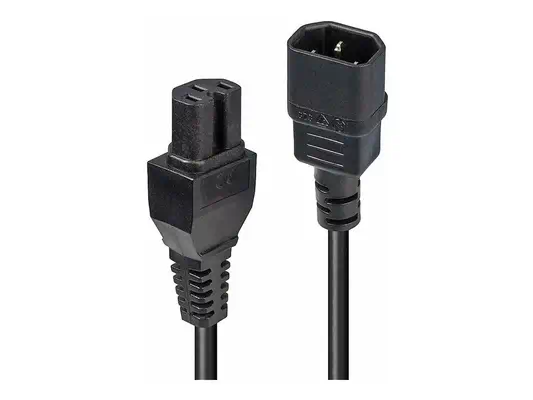 LINDY 2m IEC C14 to IEC C15 Extension Cable - Lindy - Câble divers - visuel 3