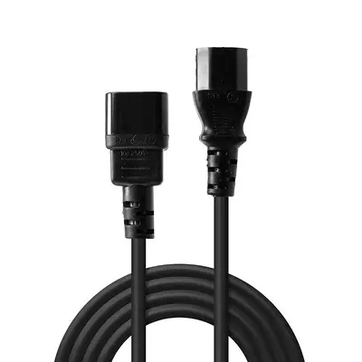 LINDY 0.5m IEC C14 to IEC C13 Mains Cable - Lindy - Câble divers - visuel 2