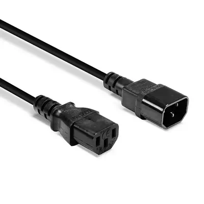 LINDY 0.5m IEC C14 to IEC C13 Mains Cable - Lindy - Câble divers - visuel 3