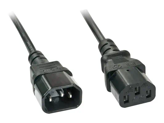 LINDY 2m IEC-Extension Cable C14 to C13 - Lindy - Câble divers - visuel 1