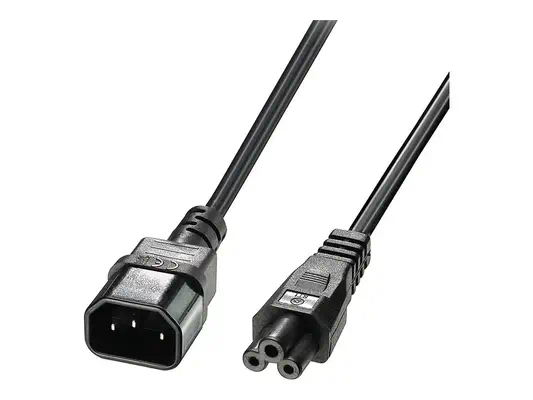 LINDY IEC C14 to C5 Ext Cable IEC C14 to C5 Cloverleaf 1m - Lindy - Câble divers - visuel 1