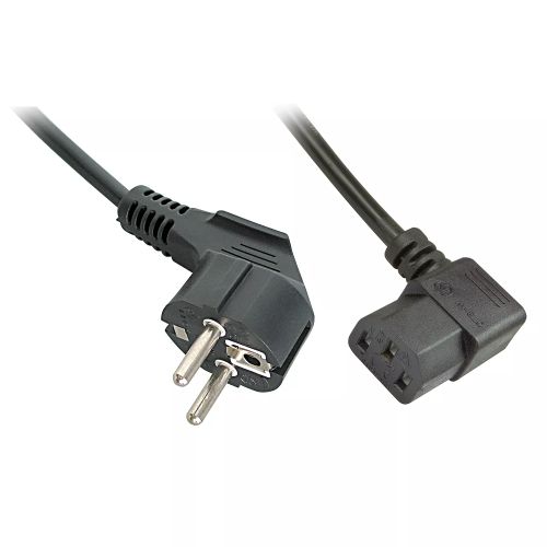 Achat LINDY IEC Mains lead angled 2m Schuko to C13 sur hello RSE