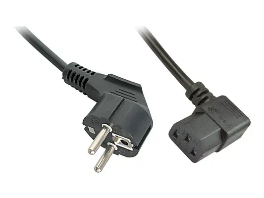 LINDY IEC Mains lead angled 2m Schuko to C13 - Lindy - Câble divers - visuel 3
