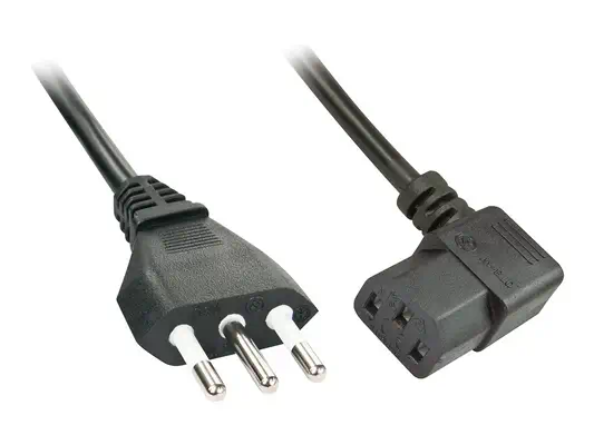 LINDY 2m angled IEC Mains lead italy - Lindy - Câble divers - visuel 1