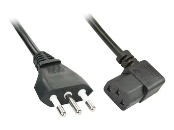 Revendeur officiel LINDY 2m angled IEC Mains lead italy