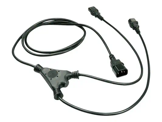 LINDY 1m IEC C14 an 2x IEC C13 Mains Cable - Lindy - Câble divers - visuel 1